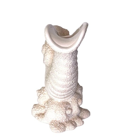 Vintage Royal Haeger Vase Nautilus Shell 1998 Textured Off White 10.75" Tropical - Picture 7 of 7